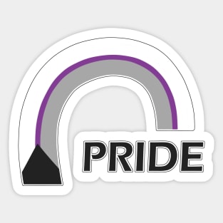 Demisexual rainbow pride Sticker
